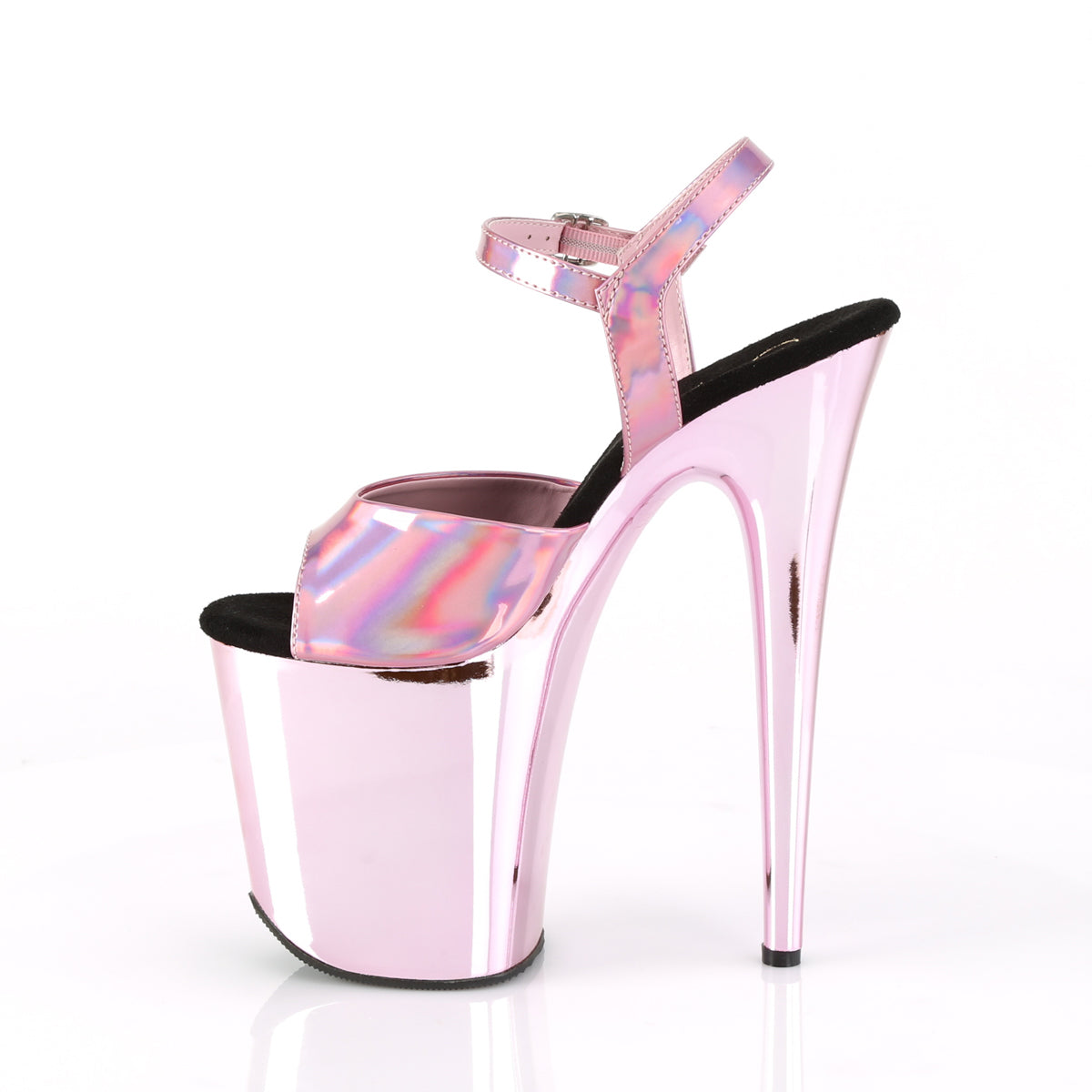 FLAMINGO-809HG 8" Heel, 4" PF Ankle Strap Sandal