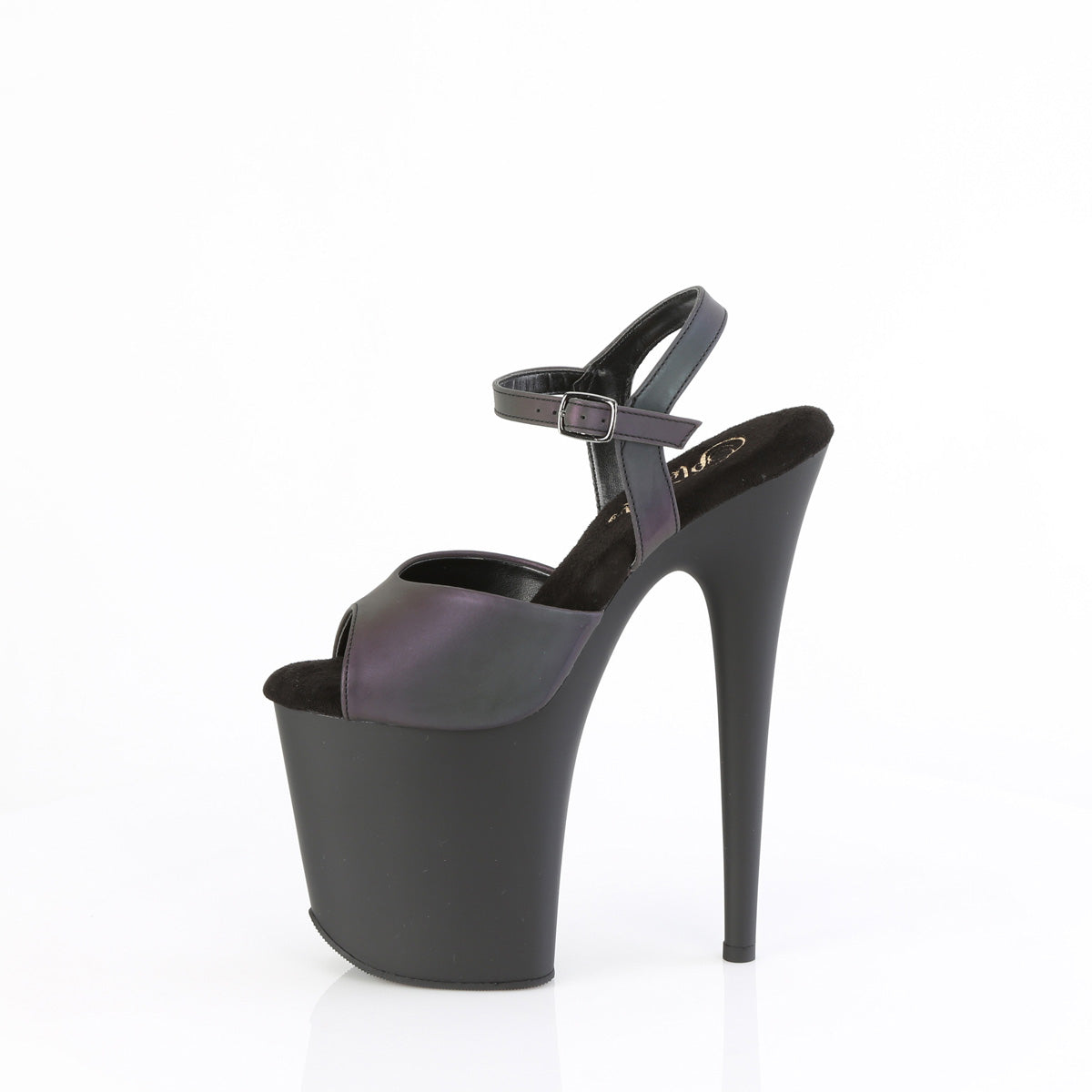 FLAMINGO-809REFL *8" Heel, 4" PF UV Upper Ankle Strap Sandal