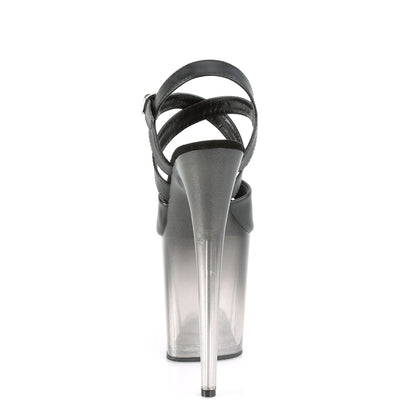 FLAMINGO-822T 8" Heel, 4" PF Criss-Cross Ankle Strap Sandal