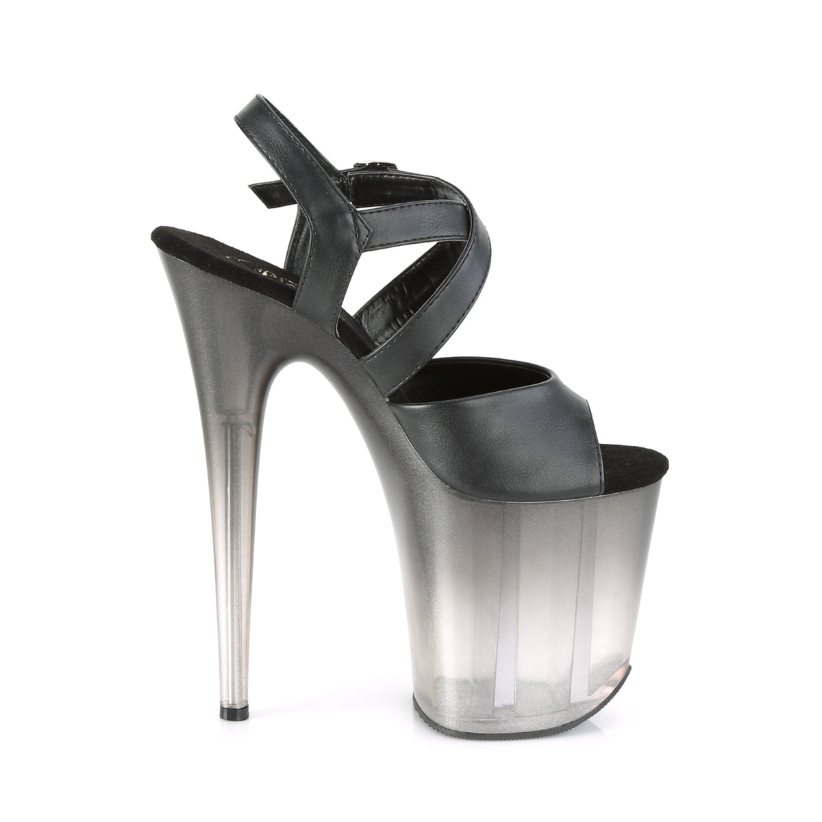 FLAMINGO-822T 8" Heel, 4" PF Criss-Cross Ankle Strap Sandal