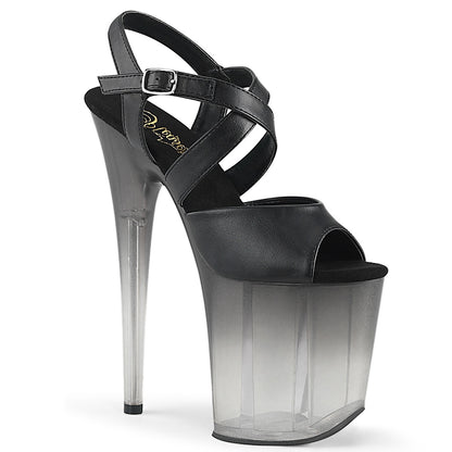 FLAMINGO-822T 8" Heel, 4" PF Criss-Cross Ankle Strap Sandal