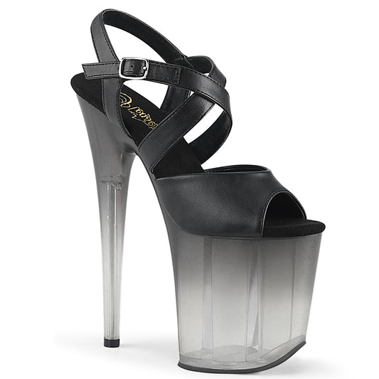 FLAMINGO-822T 8" Heel, 4" PF Criss-Cross Ankle Strap Sandal