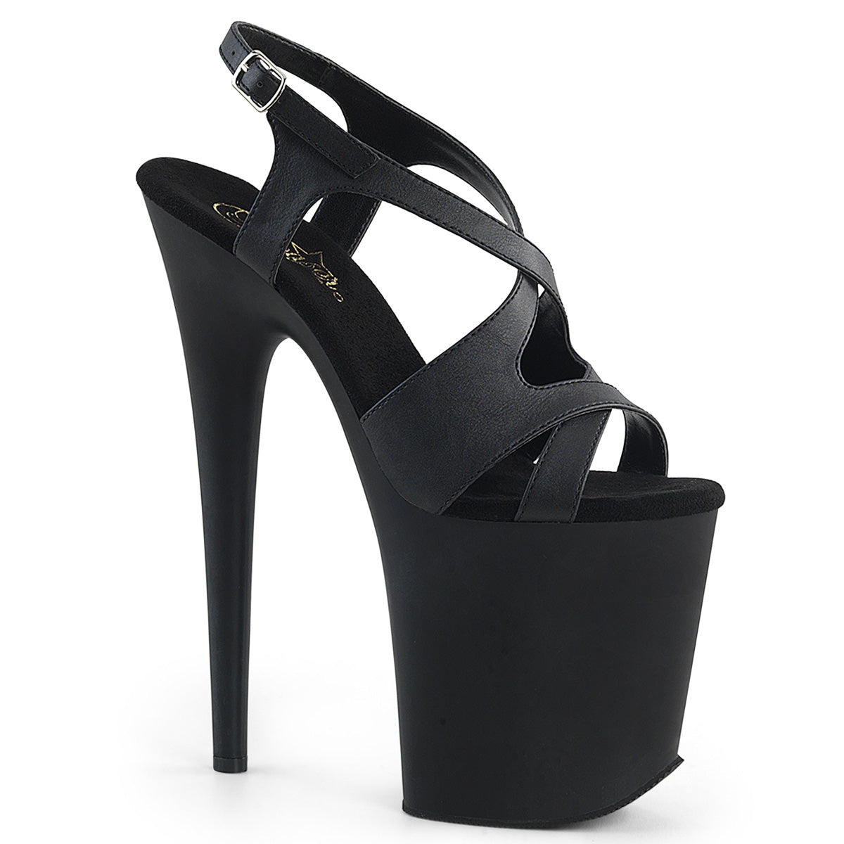 FLAMINGO-831 *8" Heel, 4" PF Criss-Cross Sling Back Sandal