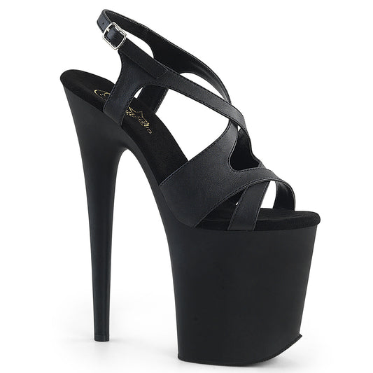 FLAMINGO-831 *8" Heel, 4" PF Criss-Cross Sling Back Sandal