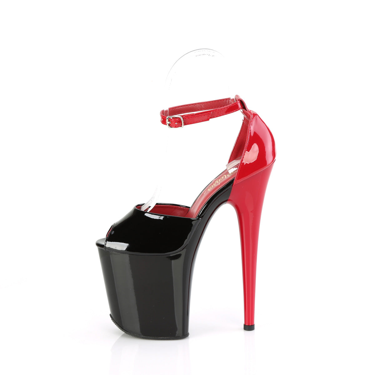 FLAMINGO-868 *8" Heel, 4" PF Close Back Ankle Strap Sandal