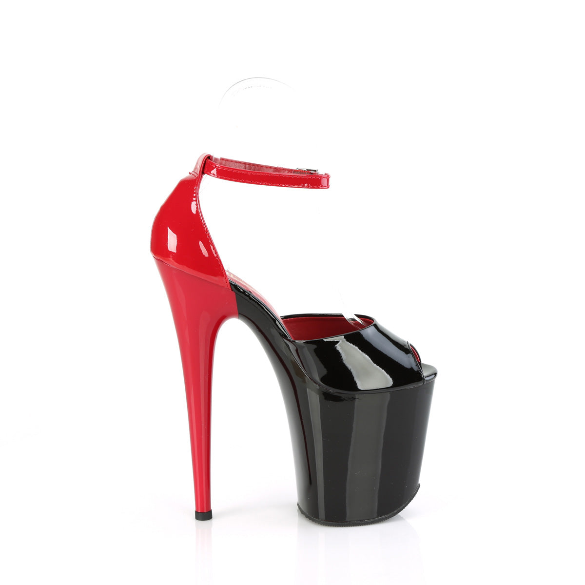 FLAMINGO-868 *8" Heel, 4" PF Close Back Ankle Strap Sandal