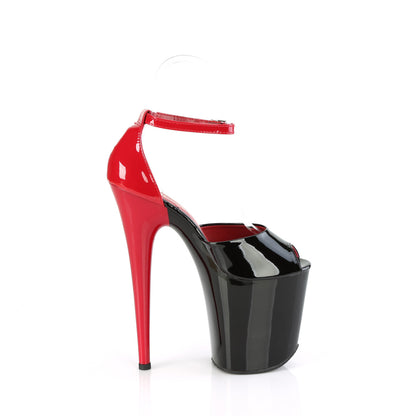 FLAMINGO-868 *8" Heel, 4" PF Close Back Ankle Strap Sandal