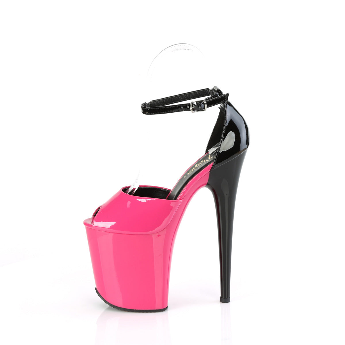 FLAMINGO-868 *8" Heel, 4" PF Close Back Ankle Strap Sandal