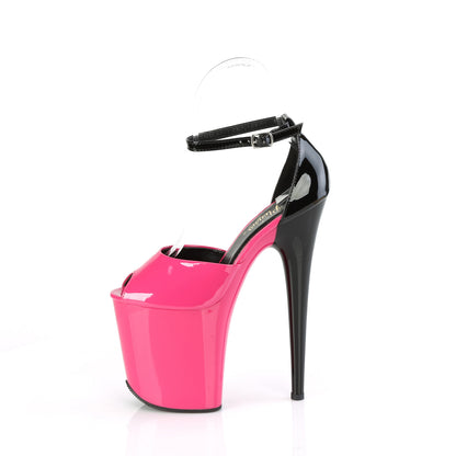 FLAMINGO-868 *8" Heel, 4" PF Close Back Ankle Strap Sandal