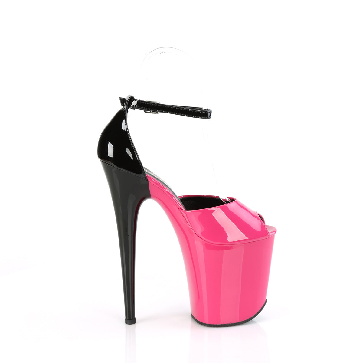 FLAMINGO-868 *8" Heel, 4" PF Close Back Ankle Strap Sandal