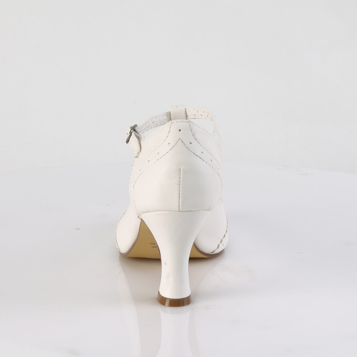 FLAPPER-26 3" Kitten Heel Round Toe T-Strap Pump