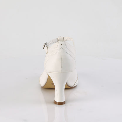 FLAPPER-26 3" Kitten Heel Round Toe T-Strap Pump