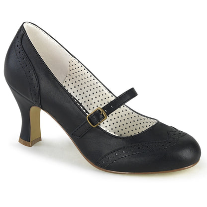 FLAPPER-32 **3" Kitten Heel Round Toe Maryjane Pump