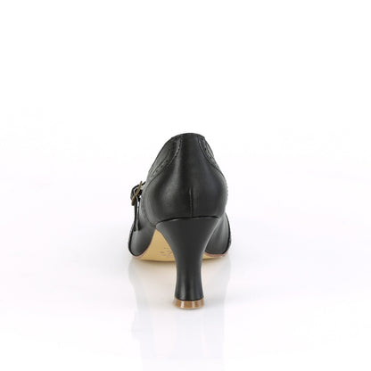 FLAPPER-32 **3" Kitten Heel Round Toe Maryjane Pump