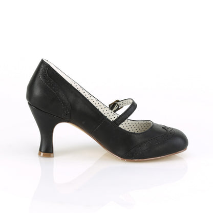 FLAPPER-32 **3" Kitten Heel Round Toe Maryjane Pump