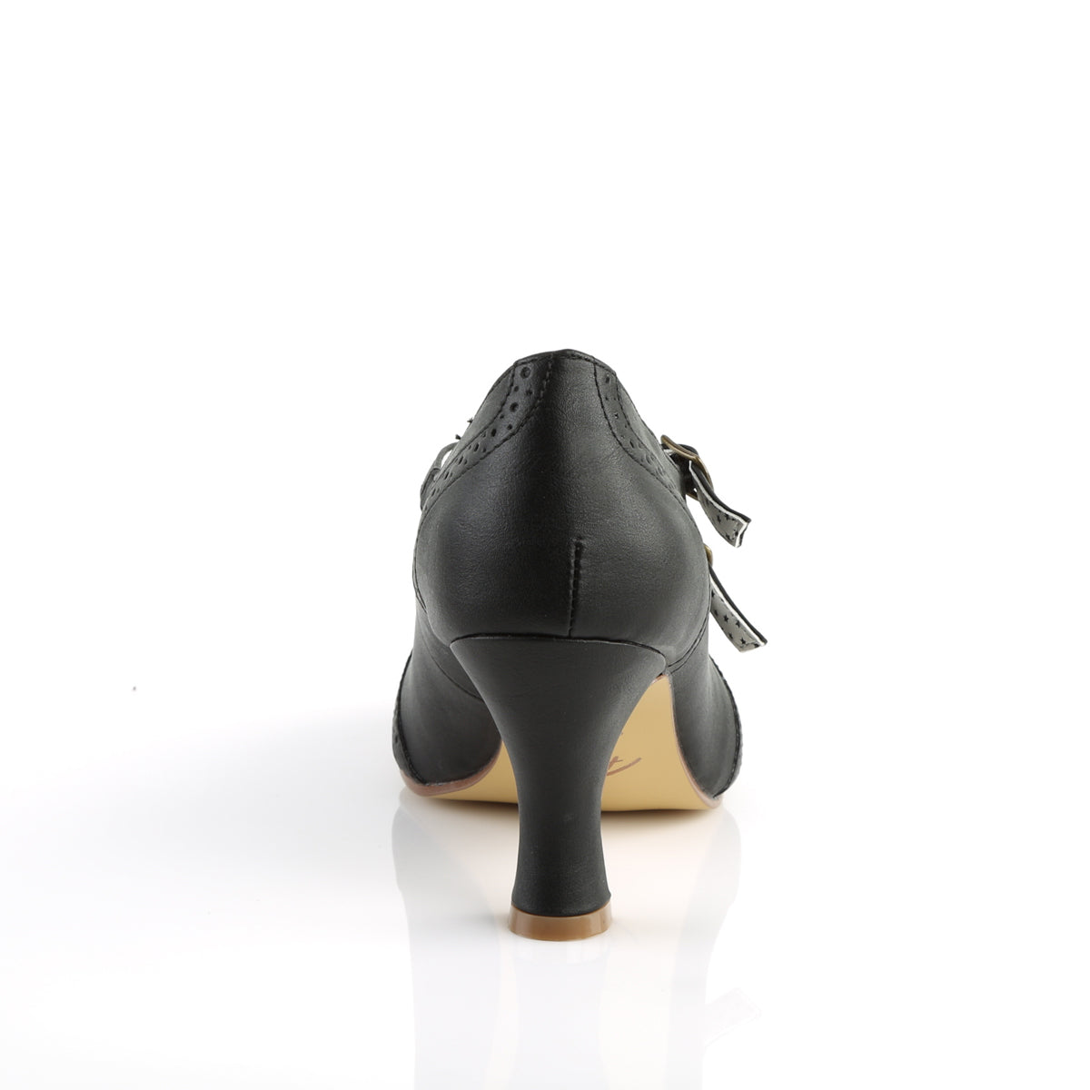 FLAPPER-35 3" Kitten Heel Round Toe Criss-Cross Mary Jane Pump