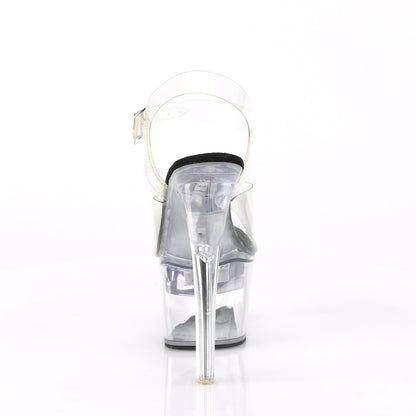 FLASHDANCE-708 7" Heel, 2 3/4" Platform LED Illuminated Ankle Strap Sandal