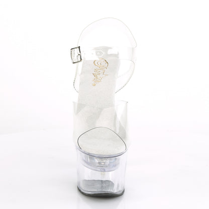 FLASHDANCE-708 7" Heel, 2 3/4" Platform LED Illuminated Ankle Strap Sandal