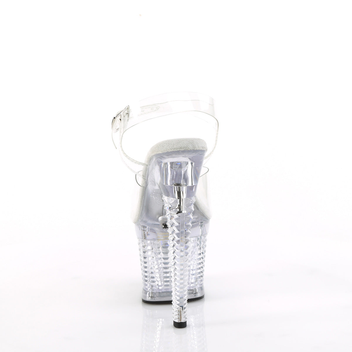 FLASHDANCE-708SPEC 7" Heel, 3" Textured LED Illuminated Ankle Strap Sandal