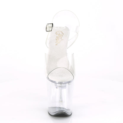 FLASHDANCE-808 8" Heel, 4" PF LED Illuminated Ankle Strap Sandal
