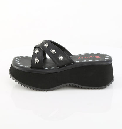 FLIP-05 2 1/2" Skull Print & Studs Sandal