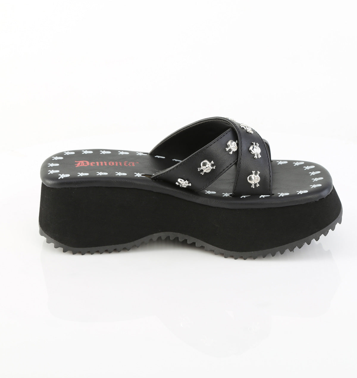 FLIP-05 2 1/2" Skull Print & Studs Sandal