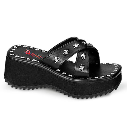FLIP-05 2 1/2" Skull Print & Studs Sandal
