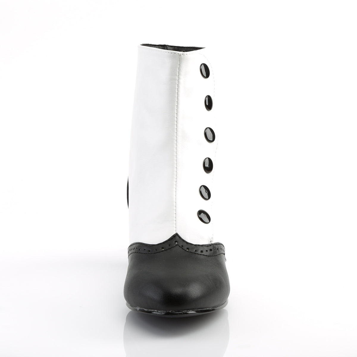 FLORA-1023 2" Heel Button Spat Ankle Boot