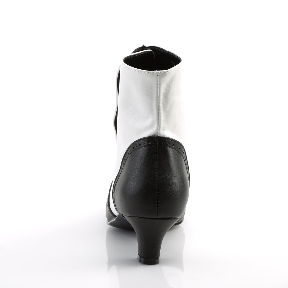 FLORA-1023 2" Heel Button Spat Ankle Boot