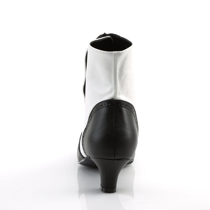 FLORA-1023 2" Heel Button Spat Ankle Boot