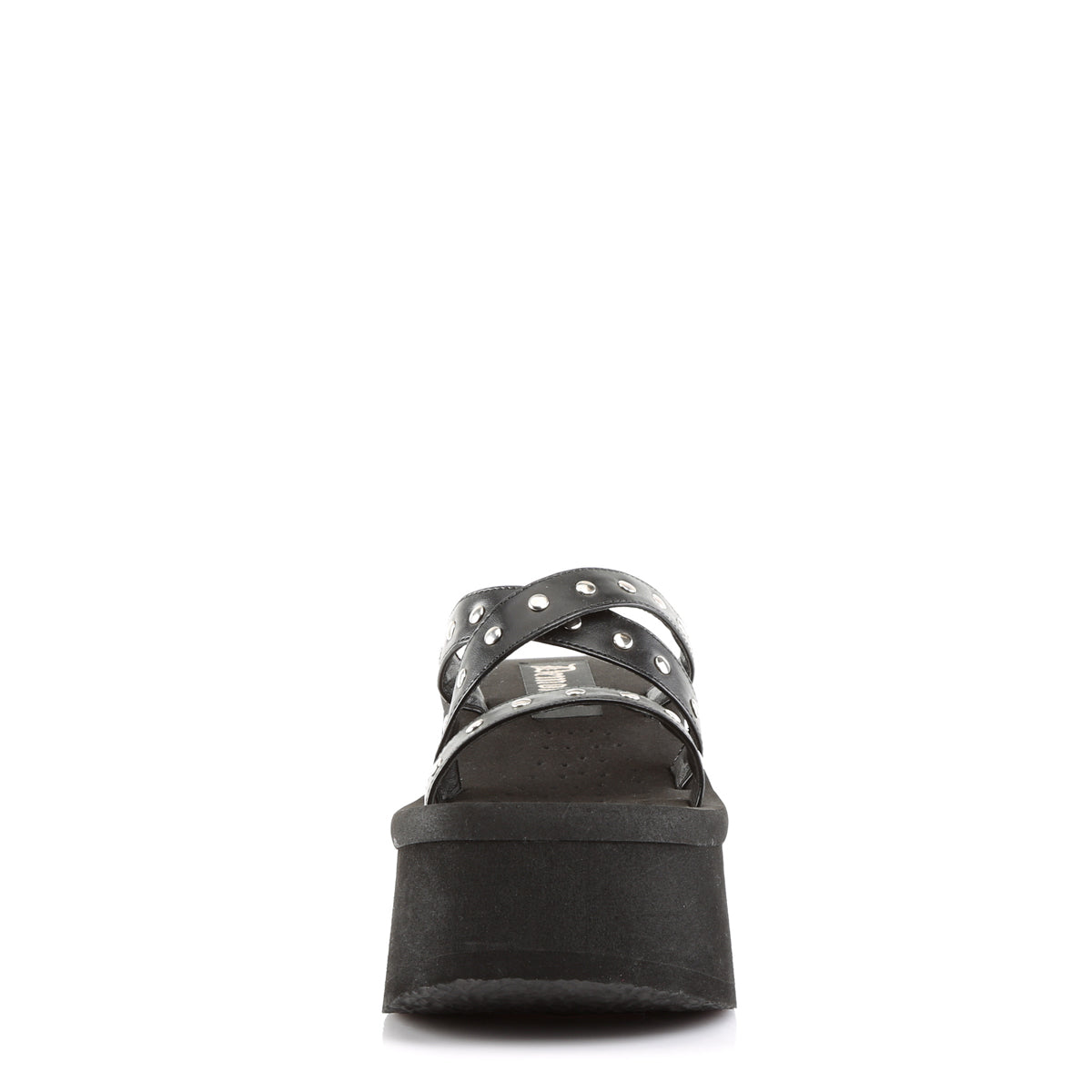FUNN-19 3 1/2" Studded Straps Black Sandal