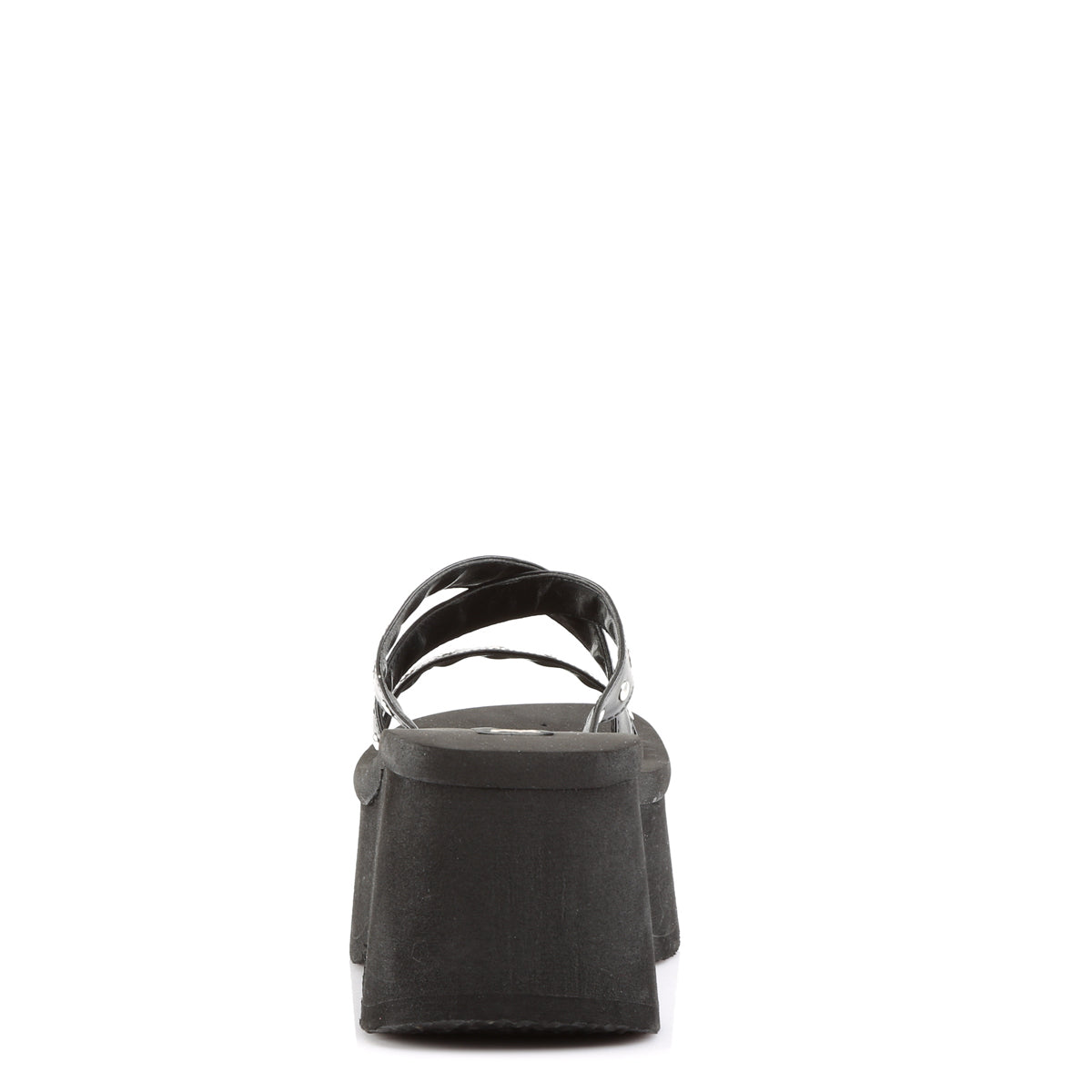 FUNN-19 3 1/2" Studded Straps Black Sandal