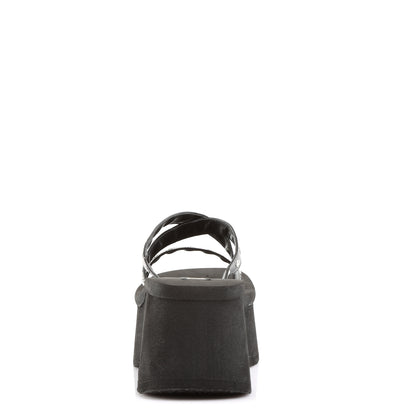 FUNN-19 3 1/2" Studded Straps Black Sandal