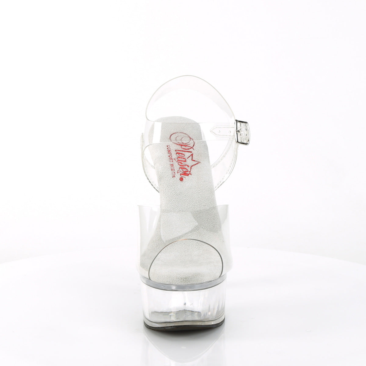 GLEAM-608 6" Heel, 1 3/4" PF Ankle Strap Sandal