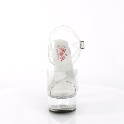 GLEAM-608 6" Heel, 1 3/4" PF Ankle Strap Sandal