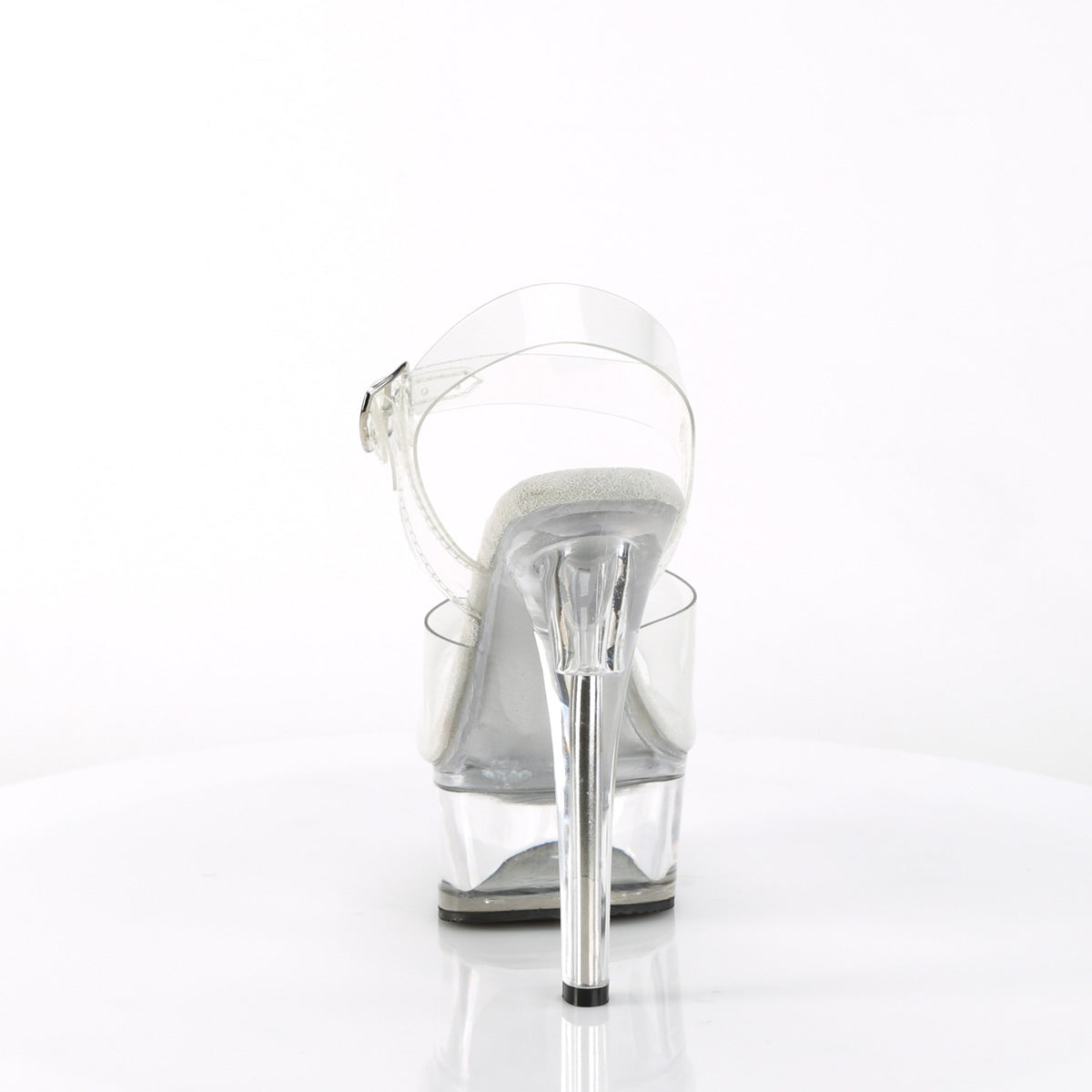 GLEAM-608 6" Heel, 1 3/4" PF Ankle Strap Sandal