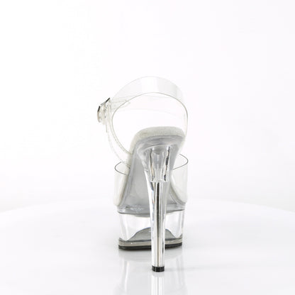 GLEAM-608 6" Heel, 1 3/4" PF Ankle Strap Sandal