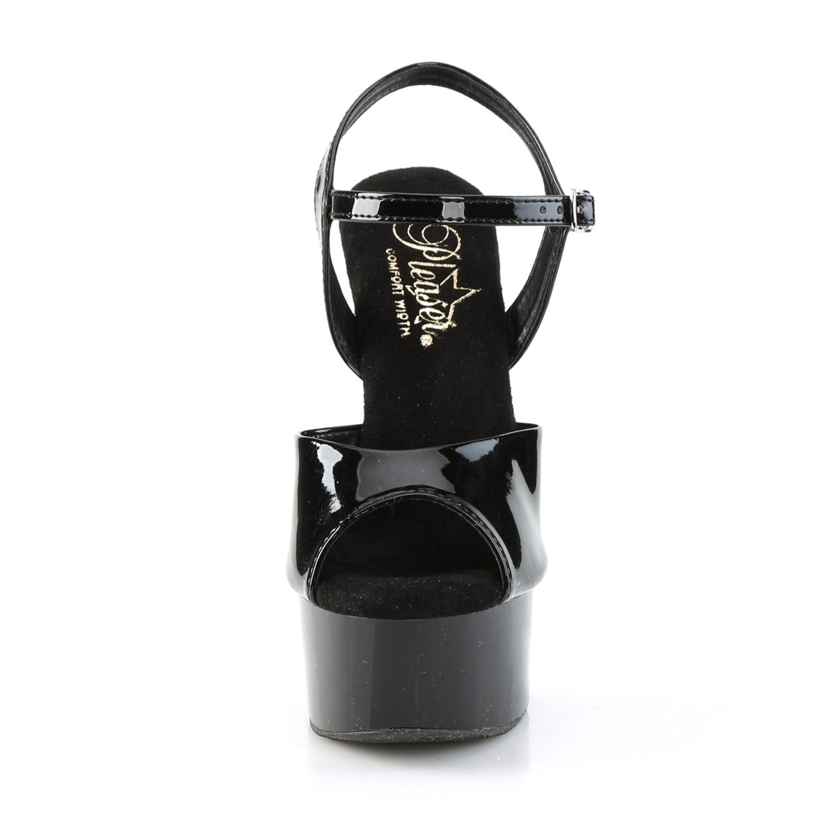 GLEAM-609 6" Heel, 1 3/4" PF Ankle Strap Sandal