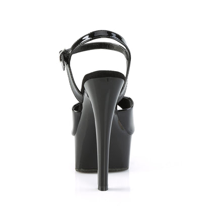 GLEAM-609 6" Heel, 1 3/4" PF Ankle Strap Sandal