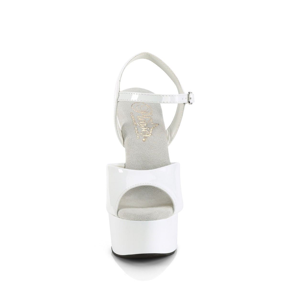 GLEAM-609 *6" Heel, 1 3/4" PF Comfort Width Ankle Strap Sandal
