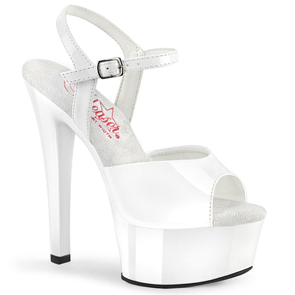 GLEAM-609 *6" Heel, 1 3/4" PF Comfort Width Ankle Strap Sandal