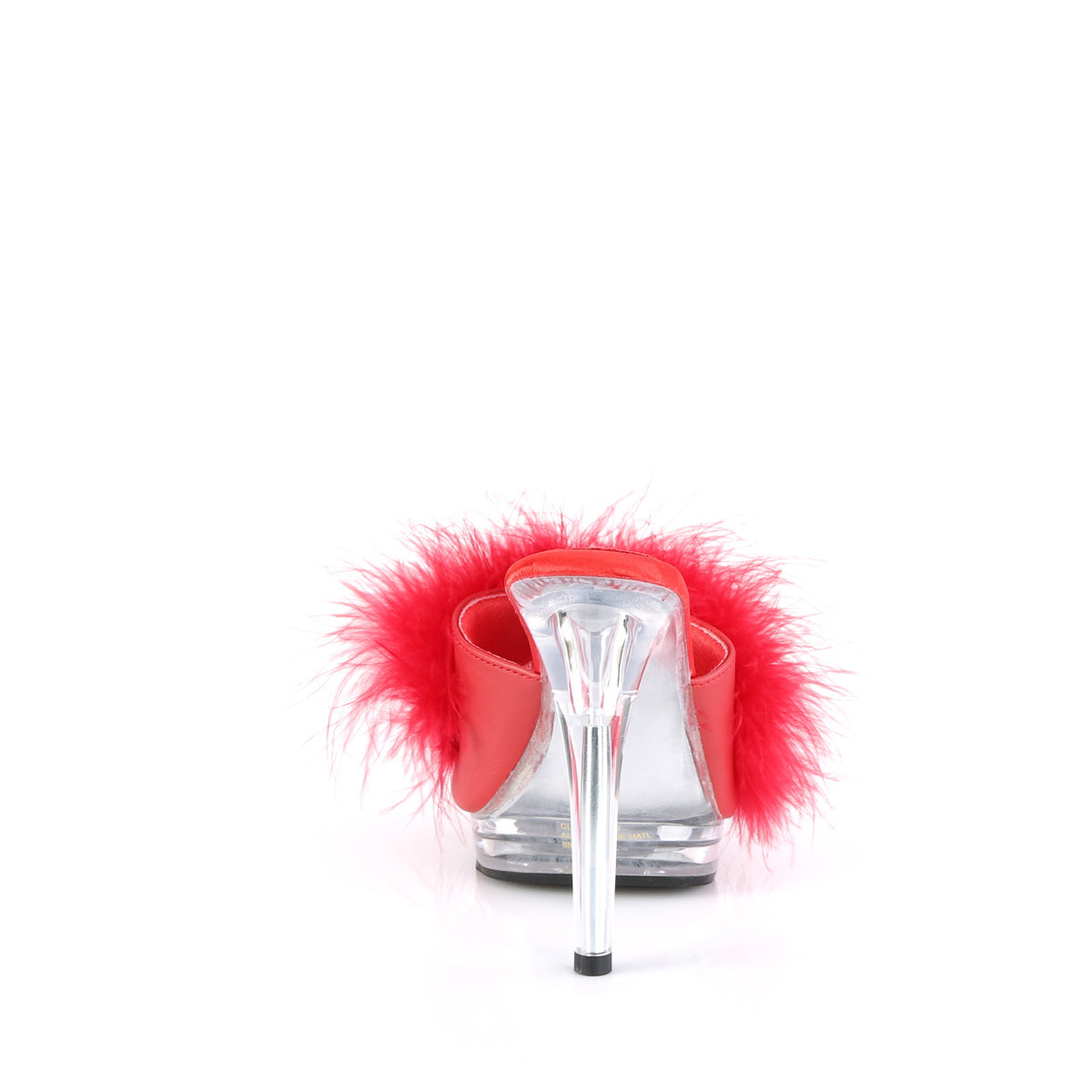 GLORY-501F-8 *5" Heel, 3/4" PF Marabou Slipper