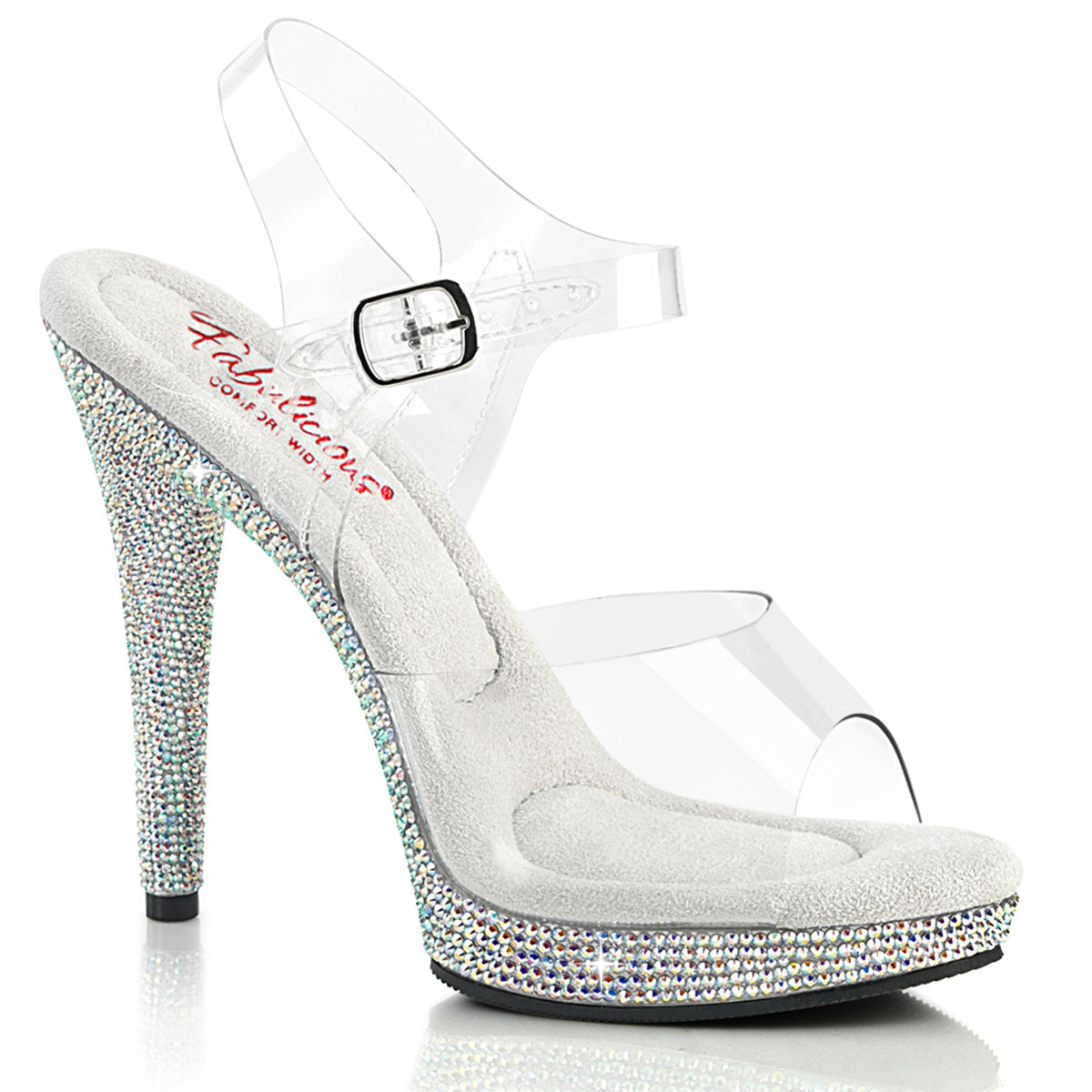 GLORY-508DM 5" Heel, 3/4" PF Ankle Strap Sandal