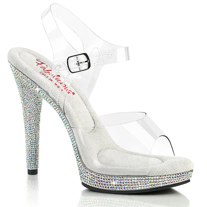 GLORY-508DM 5" Heel, 3/4" PF Ankle Strap Sandal