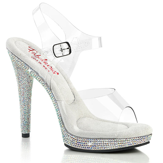 GLORY-508DM 5" Heel, 3/4" PF Ankle Strap Sandal