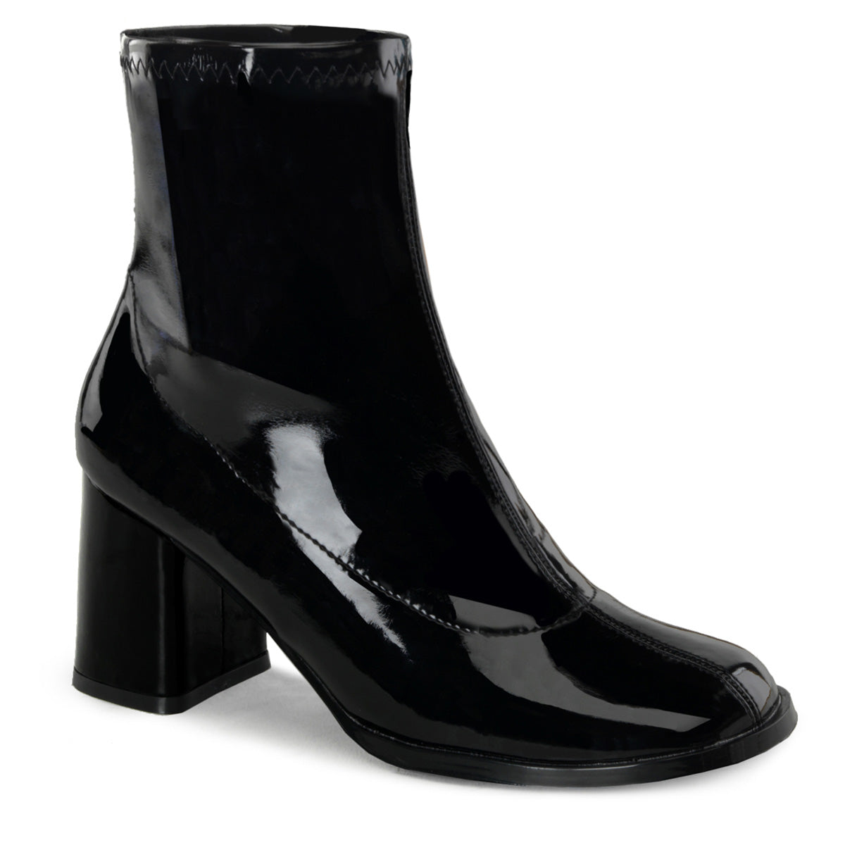 GOGO-150 **3" Block Heel Ankle Gogo Boot
