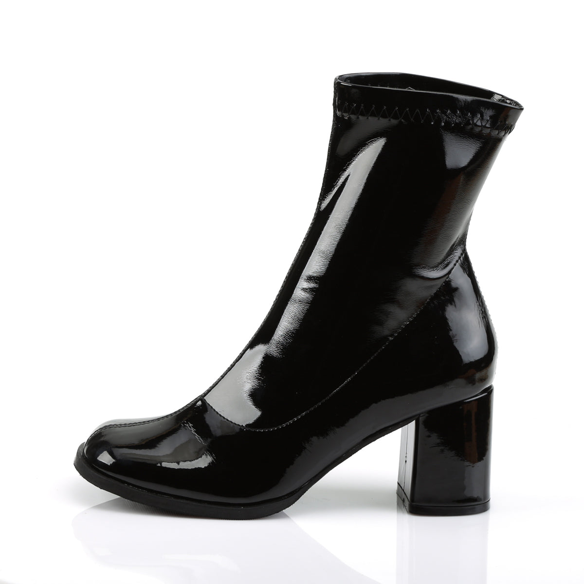 GOGO-150 **3" Block Heel Ankle Gogo Boot
