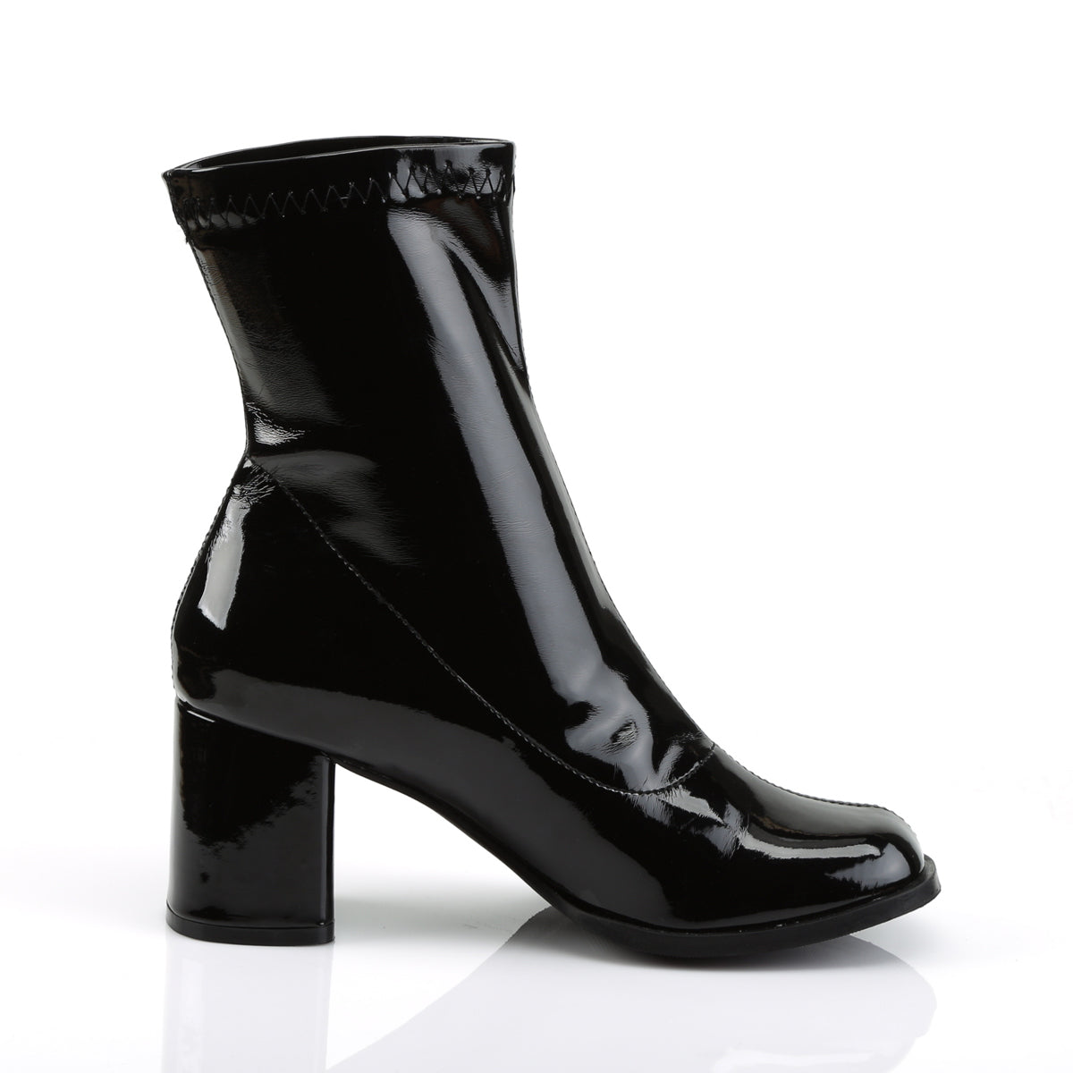 GOGO-150 **3" Block Heel Ankle Gogo Boot