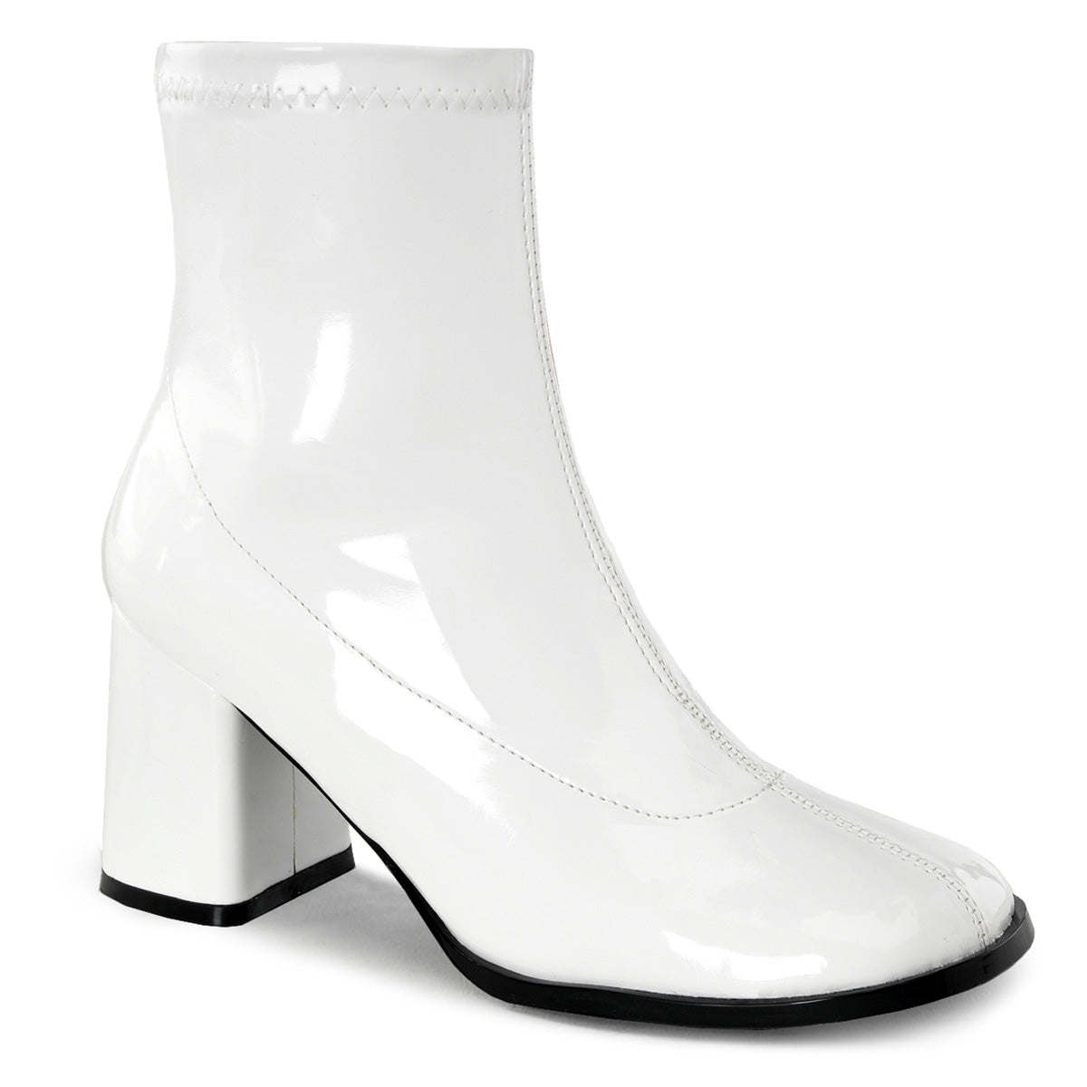 GOGO-150 **3" Block Heel Ankle Gogo Boot