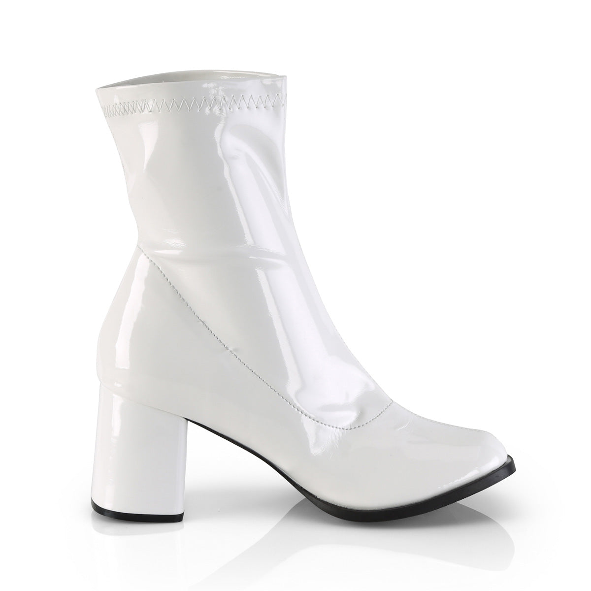 GOGO-150 3" Block Heel Ankle Gogo Boot